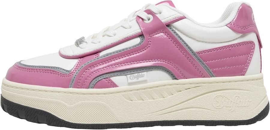 BUFFALO Sneakers laag 'Milano' pink wit