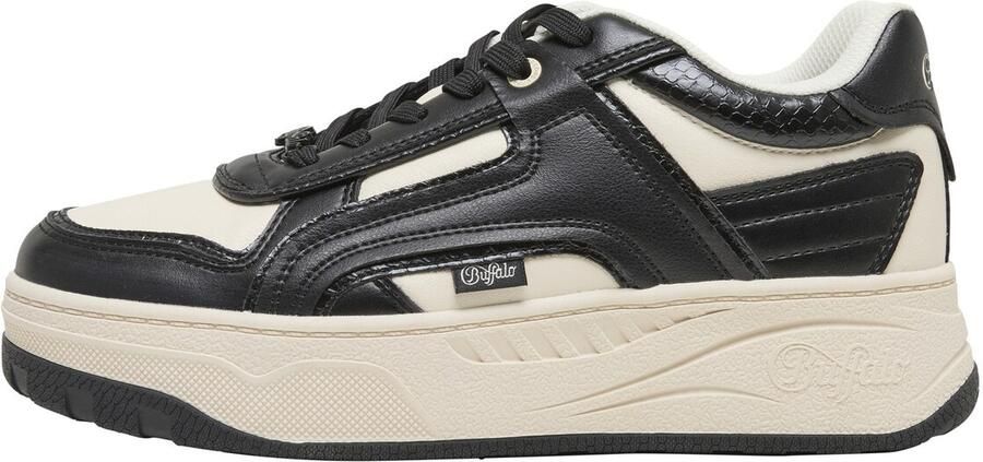 BUFFALO Sneakers laag 'Milano' zwart wit