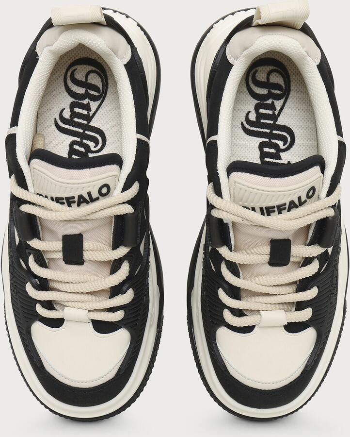 BUFFALO Sneakers laag 'ORBIT' crème zwart - Foto 2