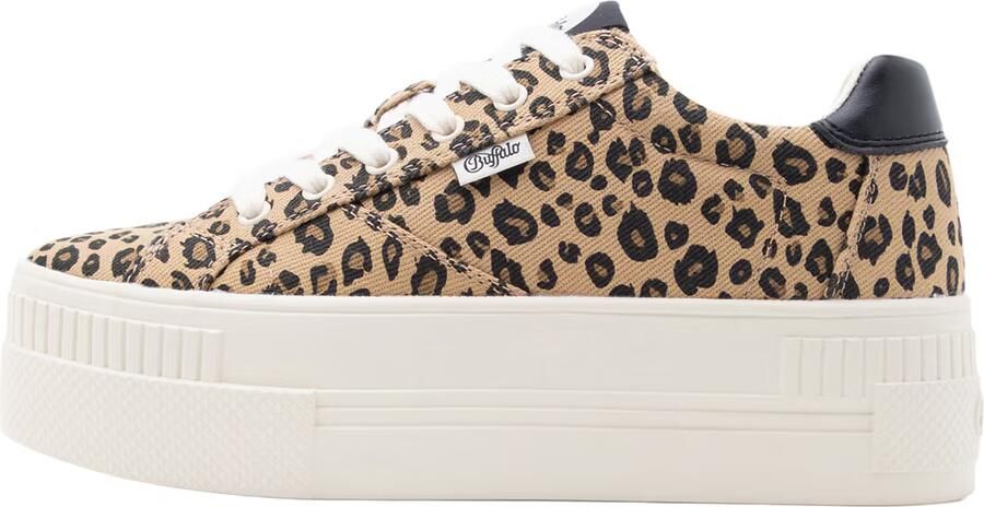 BUFFALO Sneakers laag 'PAIRED' brokaat cappuccino zwart - Foto 2