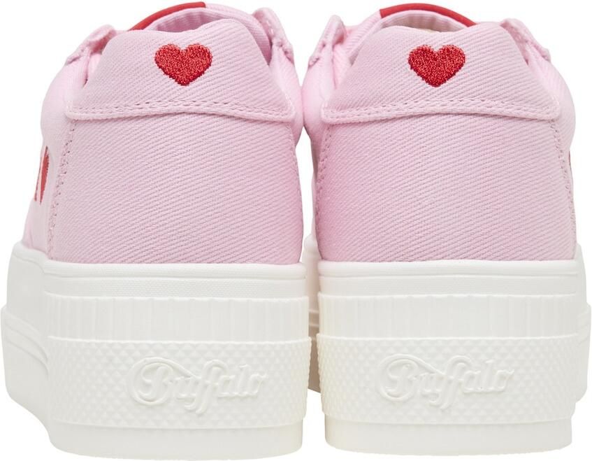 BUFFALO Sneakers laag 'Paired Heart' lichtroze bloedrood - Foto 2