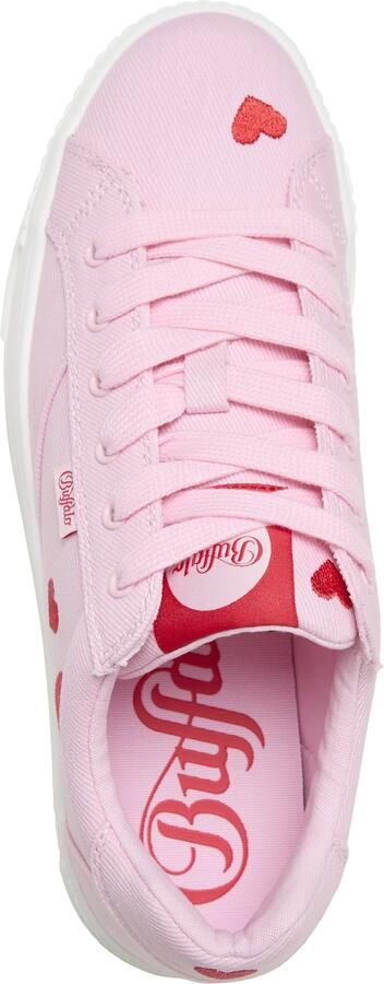 BUFFALO Sneakers laag 'Paired Heart' lichtroze bloedrood - Foto 5