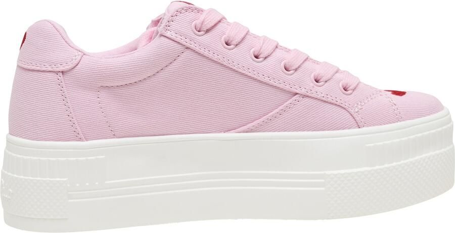 BUFFALO Sneakers laag 'Paired Heart' lichtroze bloedrood - Foto 4