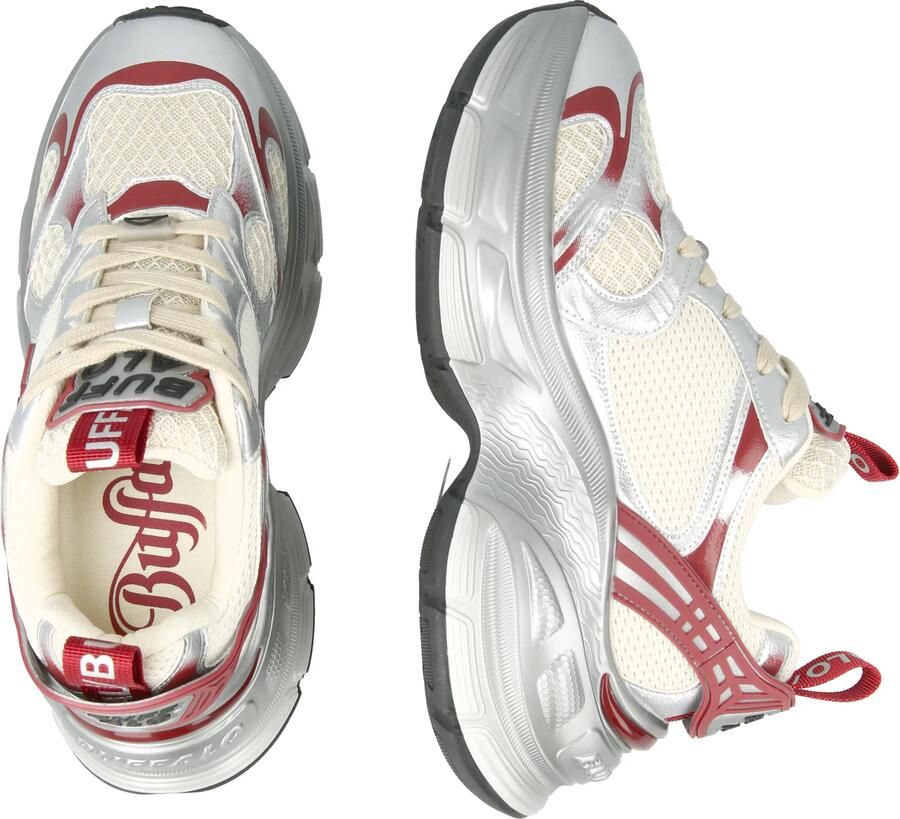 BUFFALO Sneakers laag 'Ridr' beige grijs bordeaux - Foto 2