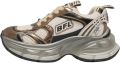 BUFFALO Sneakers laag 'Ridr' crème brons zwart - Brons Creme/Bruin/Zwart