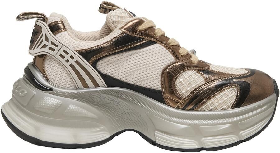 BUFFALO Sneakers laag 'Ridr' crème brons zwart - Foto 4