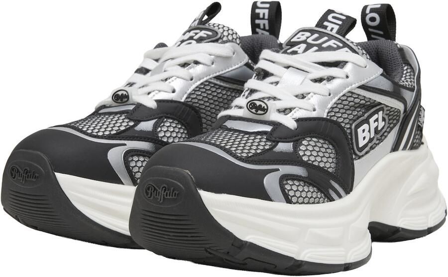 BUFFALO Sneakers laag 'Ridr' grijs zwart zilver wit - Foto 3