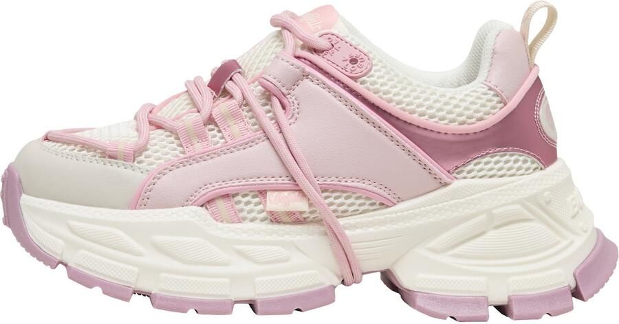 BUFFALO Sneakers laag 'Saturn' lichtroze wit
