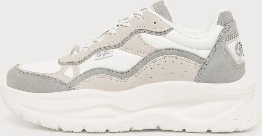 BUFFALO Sneakers laag 'Sprint' grijs taupe wit