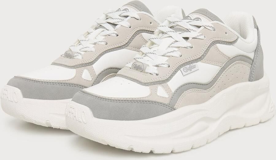 BUFFALO Sneakers laag 'Sprint' grijs taupe wit - Foto 4