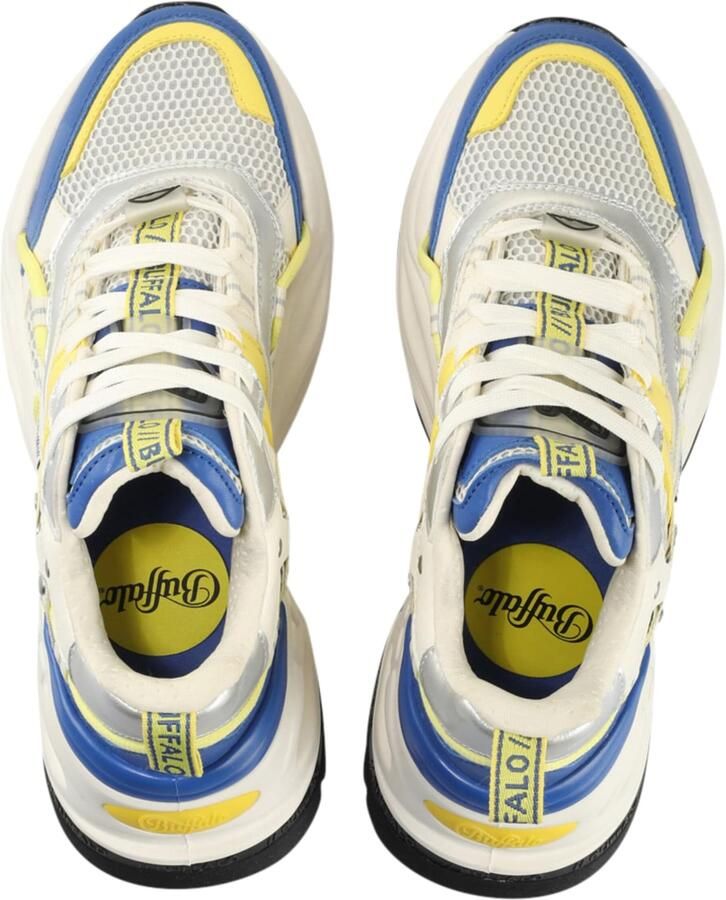 BUFFALO Sneakers laag 'Triplet' blauw geel zilver wit - Foto 3