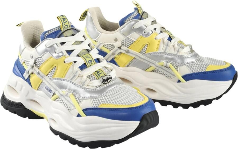 BUFFALO Sneakers laag 'Triplet' blauw geel zilver wit - Foto 4