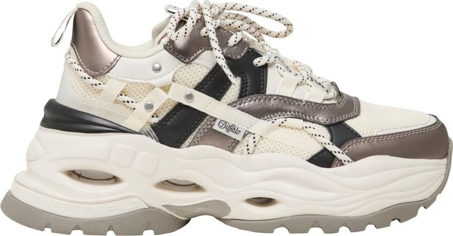 BUFFALO Sneakers laag 'Triplet Hollow' crème brons zwart - Foto 5