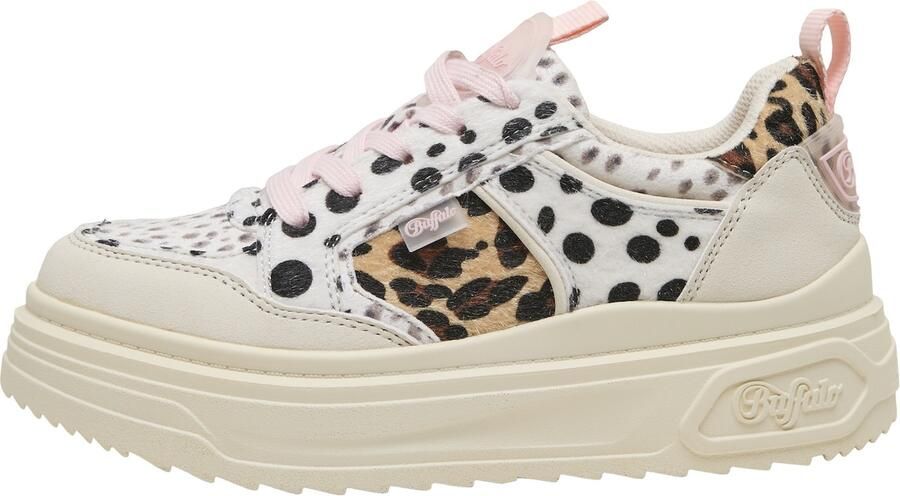 BUFFALO Sneakers laag 'Vectra' beige bruin zwart wit offwhite