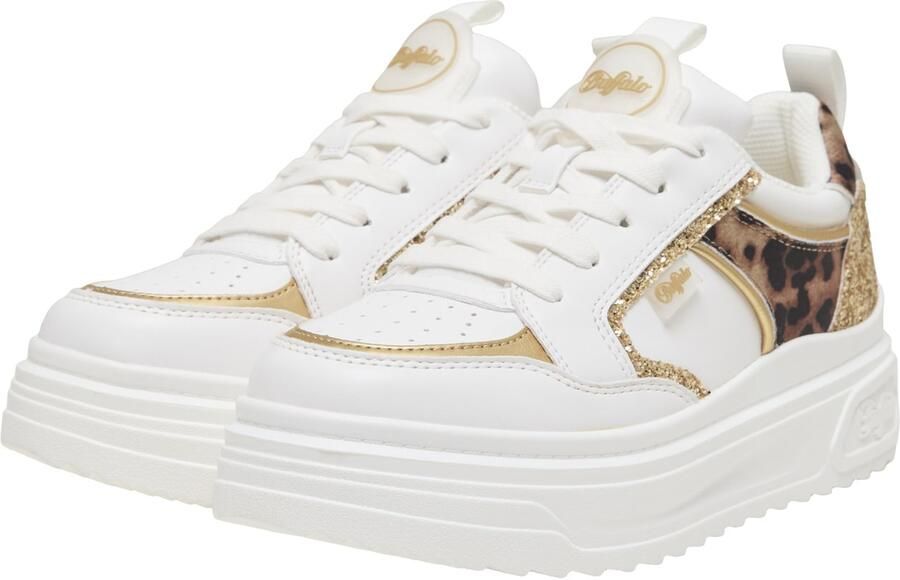 BUFFALO Sneakers laag 'Vectra' donkerbruin goud zwart offwhite - Foto 3