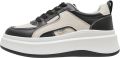 BUFFALO Sneakers laag 'Zavo One' crème zwart - Creme/Zwart