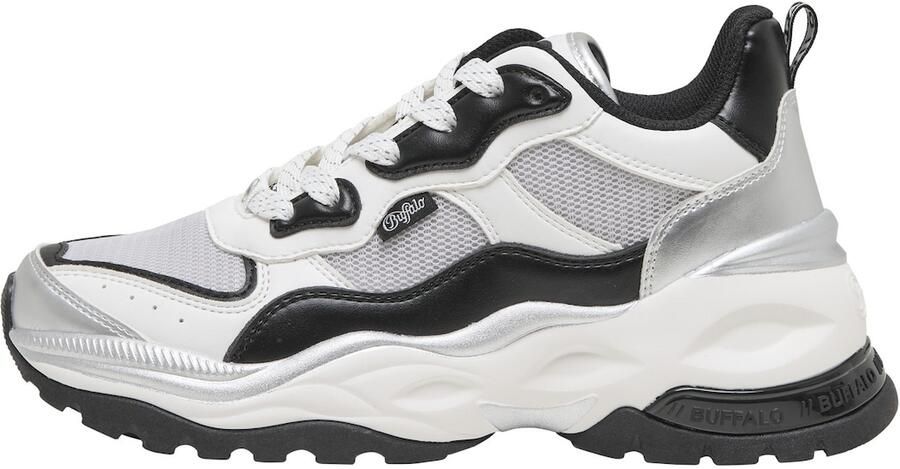 BUFFALO Sneakers laag 'Zera' zwart zilver wit