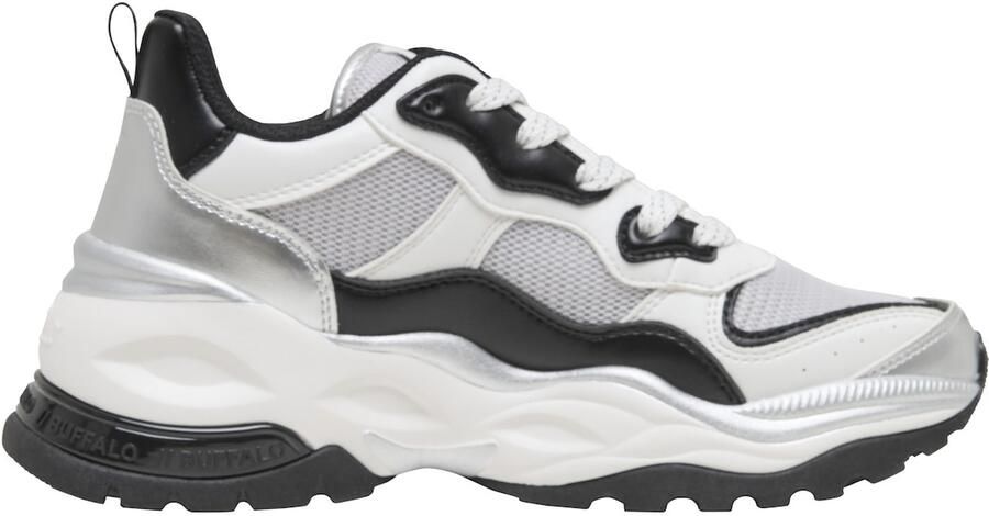 BUFFALO Sneakers laag 'Zera' zwart zilver wit - Foto 4