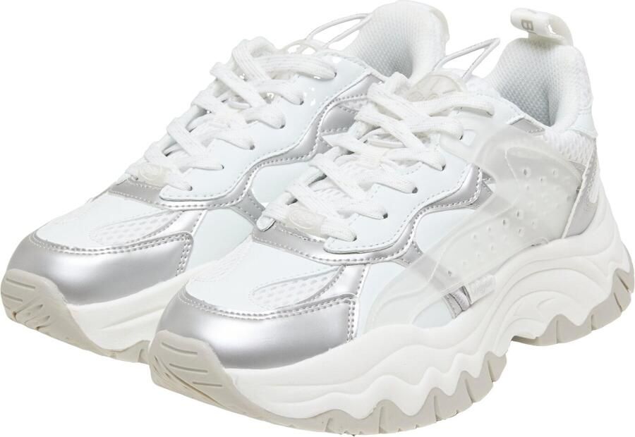BUFFALO Sneakers laag zilver wit - Foto 3