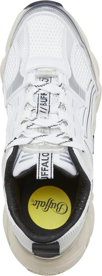 BUFFALO Sneakers laag zilvergrijs zwart wit - Foto 6
