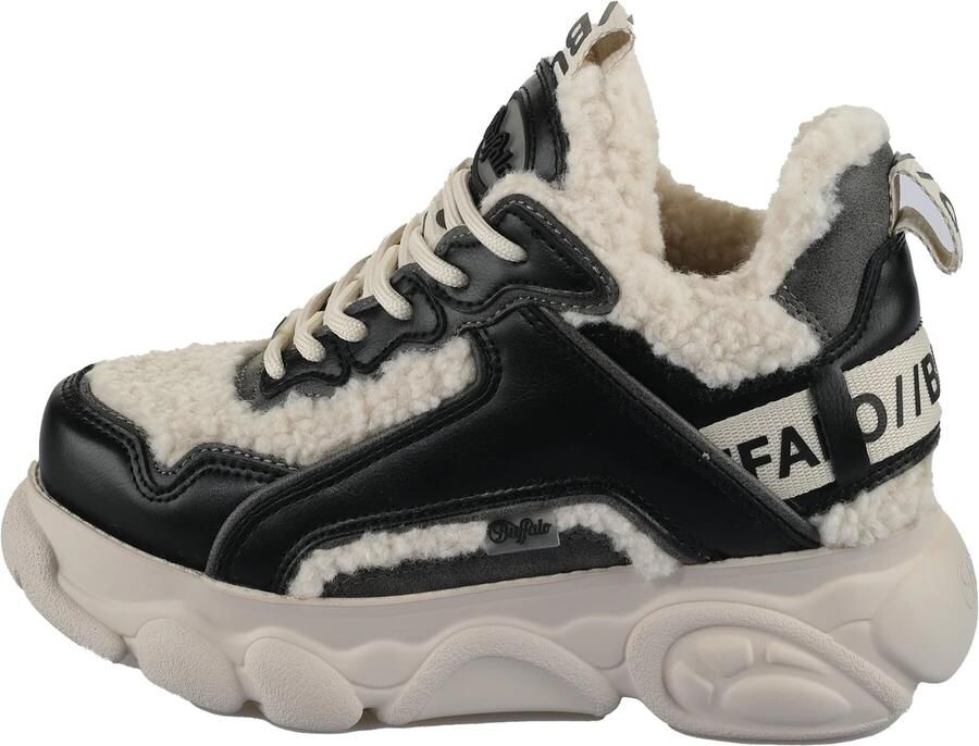 BUFFALO Sneakers laag zwart wit