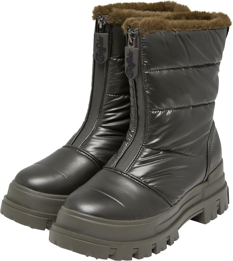 Buffalo Boots & laarzen Aspha Quilt Zip in groen - Foto 3