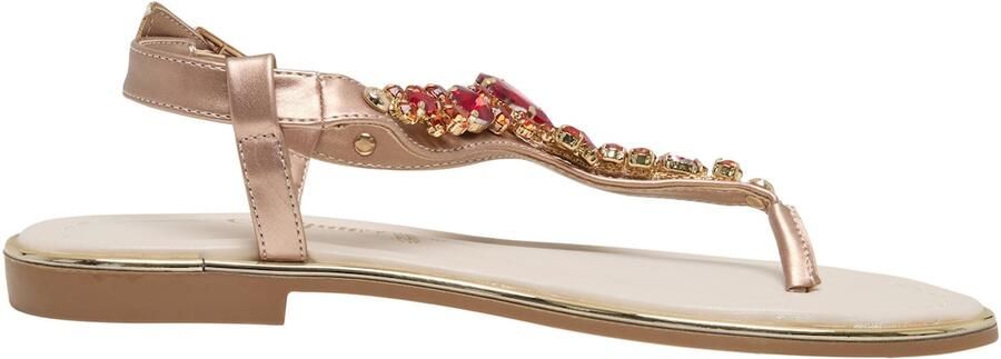BUFFALO Teenslipper 'Kira Ice' crème rood
