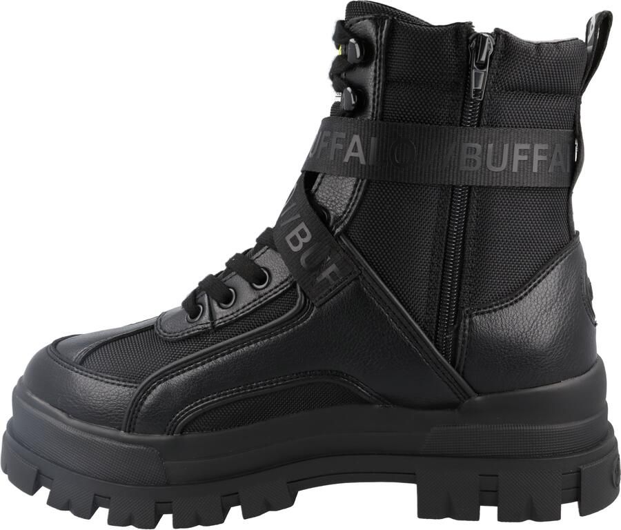 BUFFALO Veterboots 'ASPHA COM1 LACEUP MID' lichtgroen zwart wit - Foto 2