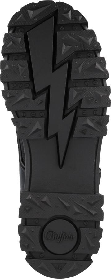 BUFFALO Veterboots 'ASPHA COM1 LACEUP MID' lichtgroen zwart wit - Foto 3