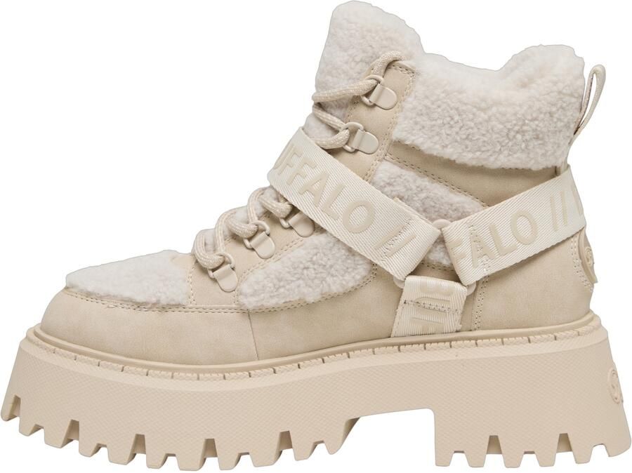 BUFFALO Veterlaarsjes 'Aspen' beige crème