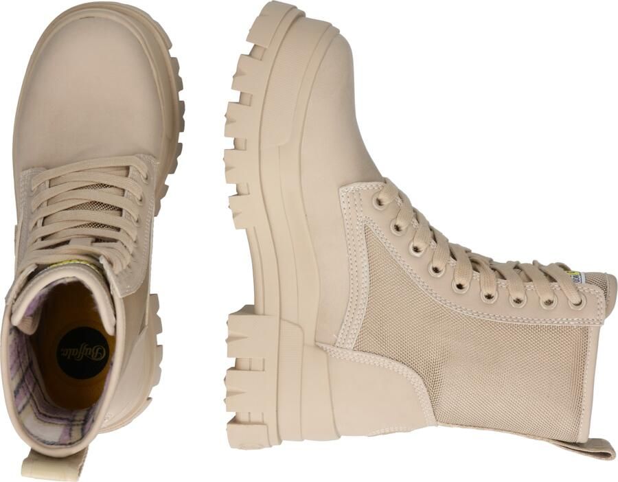Buffalo Aspha Com2 Lace Up Mid Boots Schoenen cream 42 beschikbare maaten:36 37 38 39 40 41 42 - Foto 2