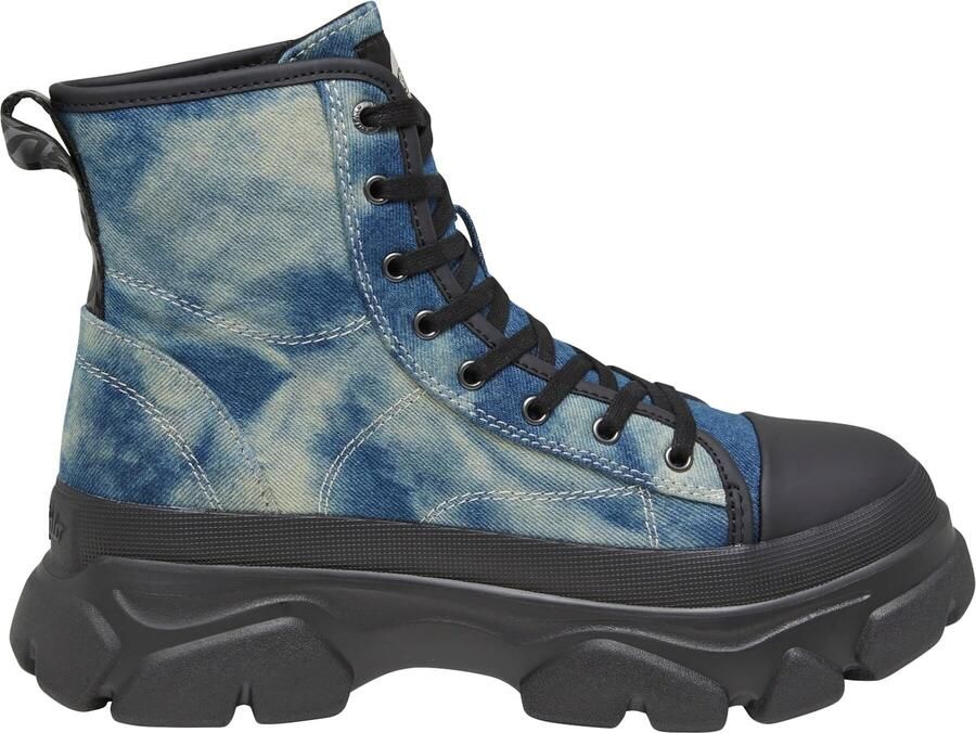 BUFFALO Veterlaarsjes 'Cade' blauw blauw denim lichtblauw zwart - Foto 4