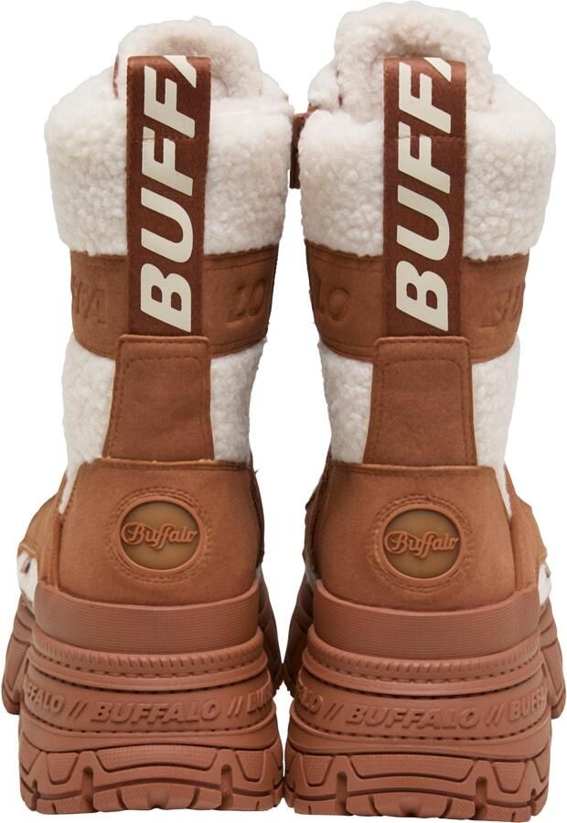 BUFFALO Veterlaarsjes 'Fusion' ecru cognac - Foto 4
