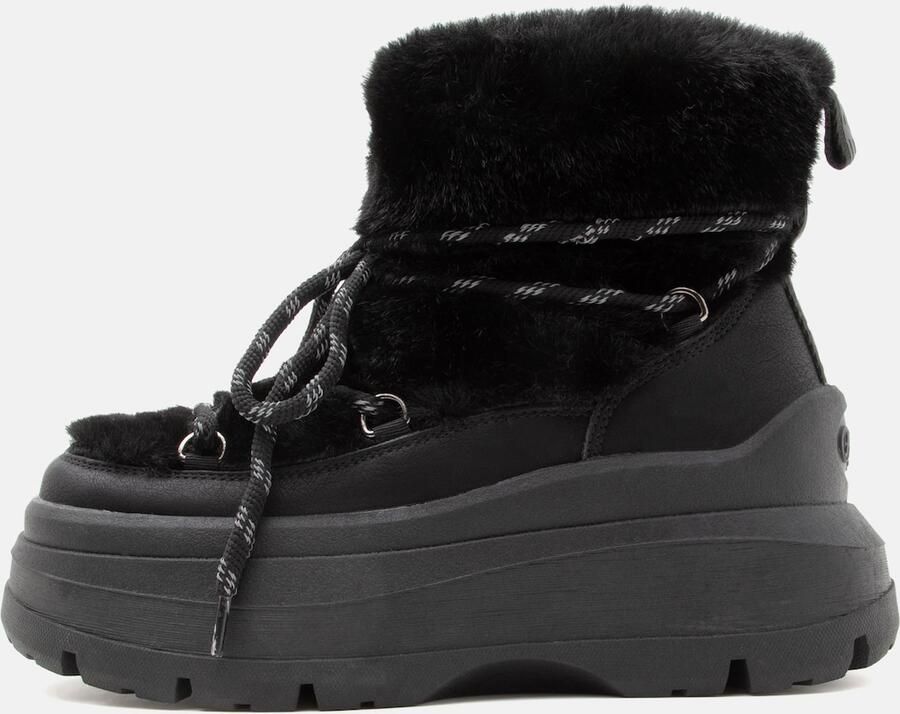 BUFFALO Veterlaarsjes 'OLYMPIA' zwart