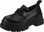 Buffalo Dames Aspha Loafer Platform Moccasin Black Dames - Thumbnail 3