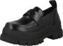 Buffalo Dames Aspha Loafer Platform Moccasin Black Dames - Thumbnail 4