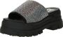 Buffalo Glam Slide Wedges Black Dames - Thumbnail 4
