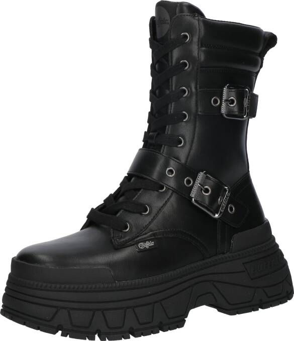 Buffalo Boots & laarzen Fusion Lace Up Biker in zwart