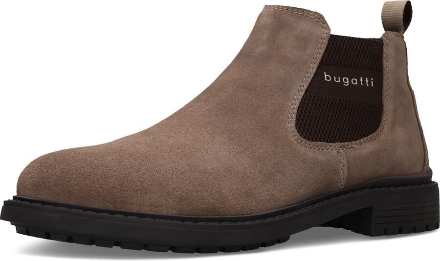Bugatti Chelsea boots donkerbruin taupe
