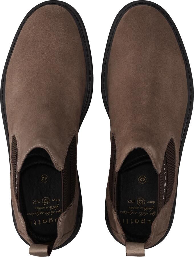 Bugatti Chelsea boots donkerbruin taupe - Foto 2