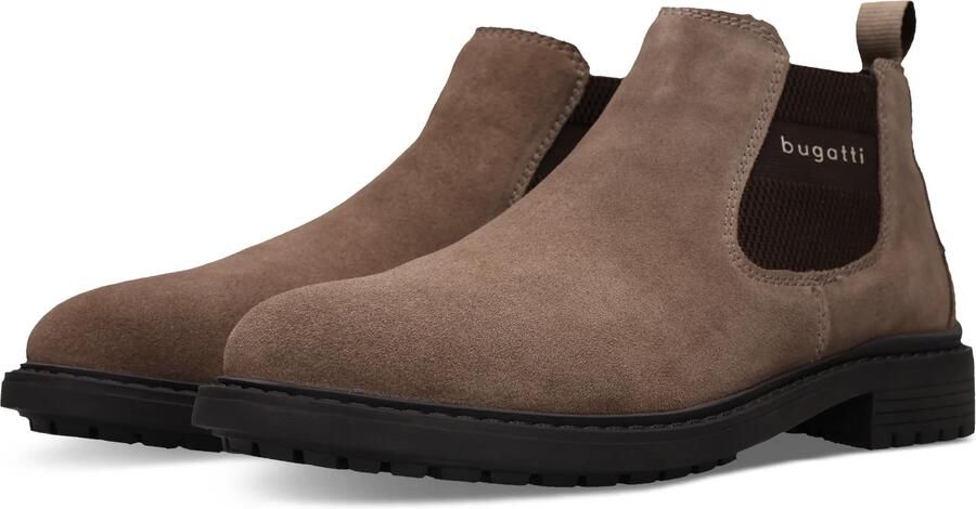 Bugatti Chelsea boots donkerbruin taupe - Foto 4