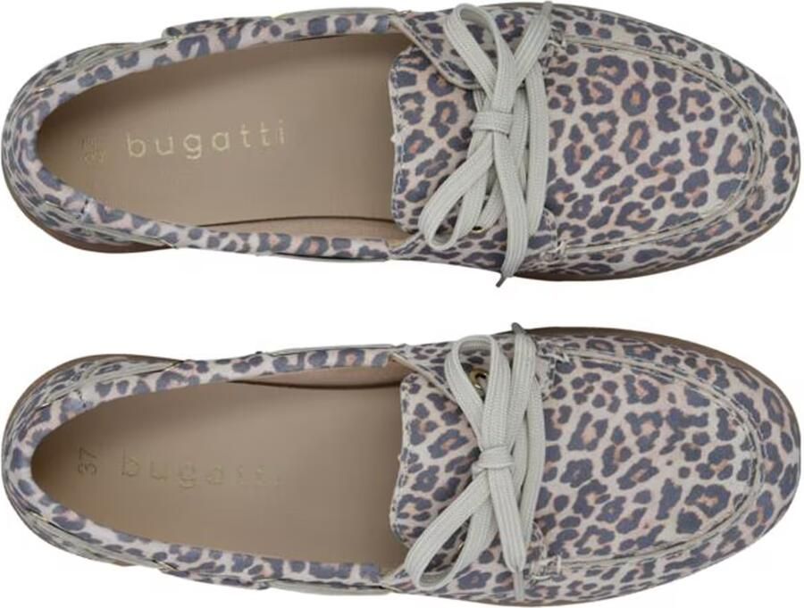 Bugatti Instappers beige brokaat donkerbruin - Foto 2