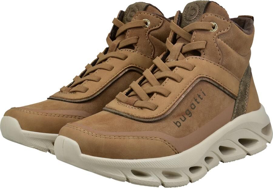 Bugatti Sneakers hoog camel olijfgroen - Foto 4