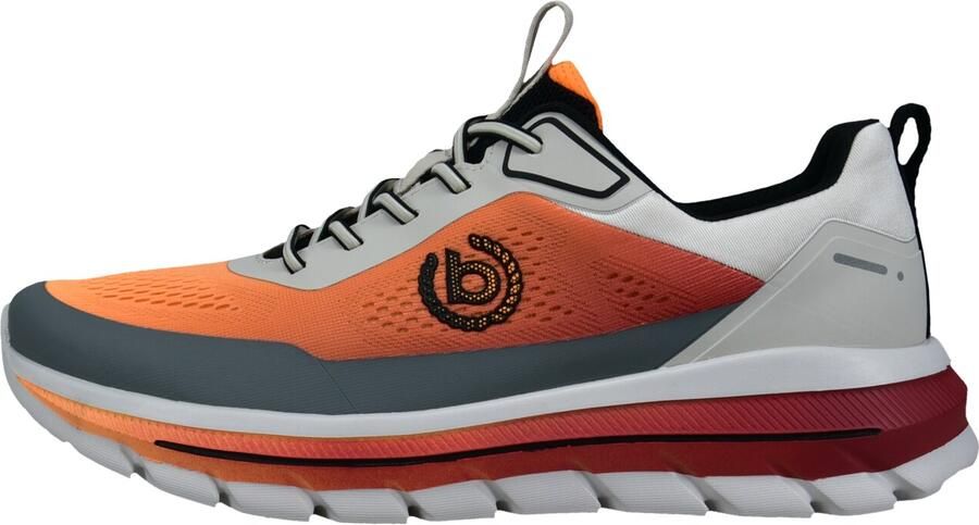 Bugatti Sneakers laag antraciet lichtgrijs donkeroranje - Foto 13