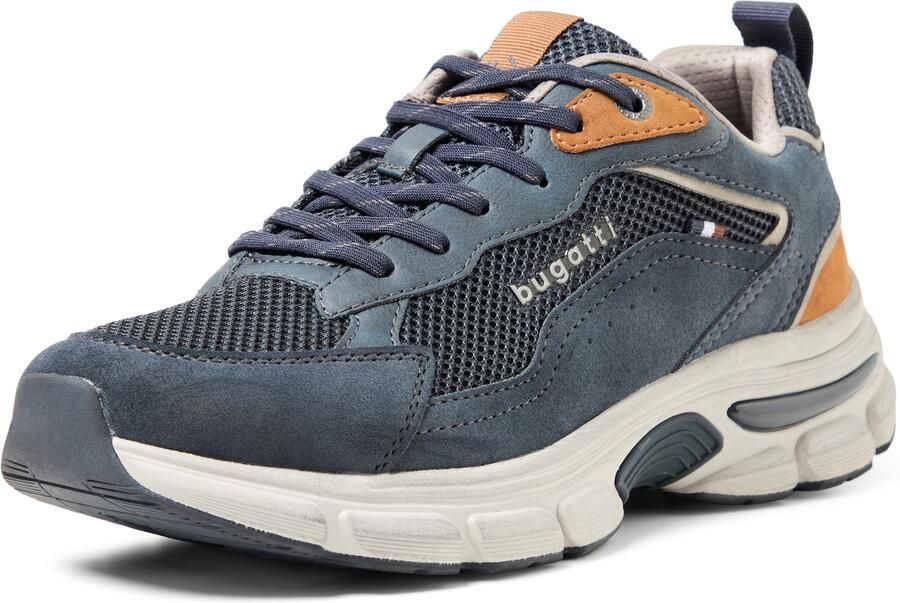 Bugatti Sneakers laag 'AWR' beige marine oranje