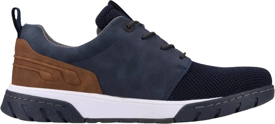 Bugatti Sneakers met label en contrastafwerking vrijetijdsschoen lage schoen veterschoen