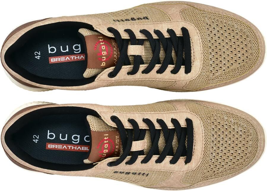 Bugatti Sneakers laag beige bruin zwart - Foto 3