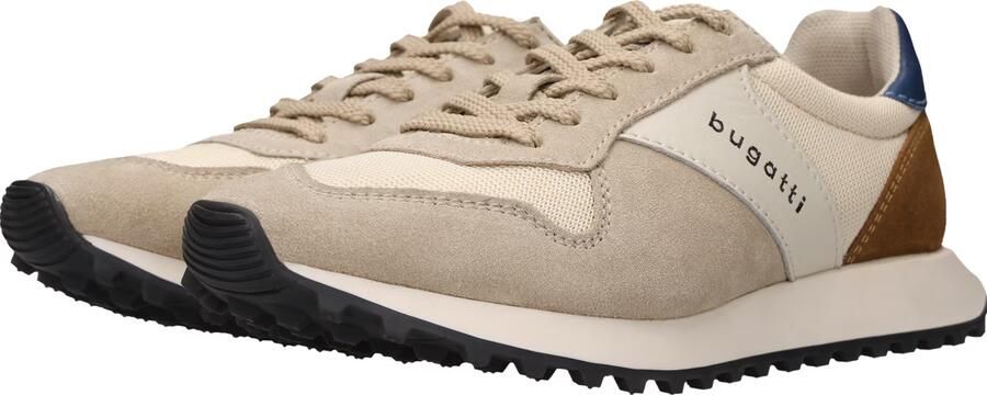 Bugatti Sneakers laag beige lichtbeige blauw bruin - Foto 6