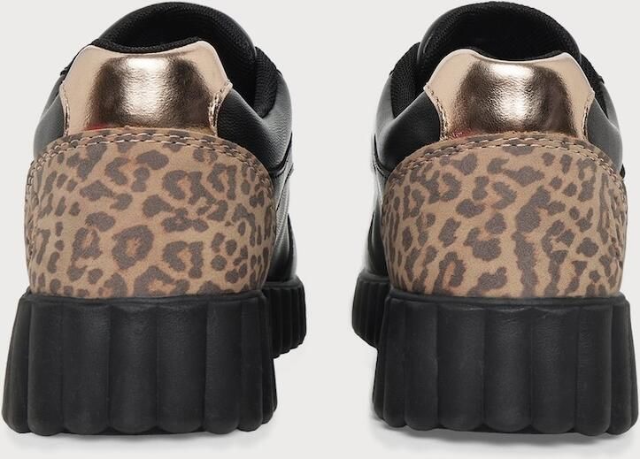 Bugatti Sneakers laag brokaat goud zwart - Foto 5
