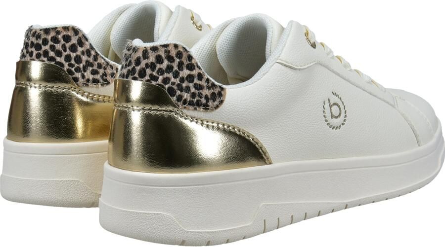 Bugatti Sneakers laag brokaat goud zwart wit - Foto 3